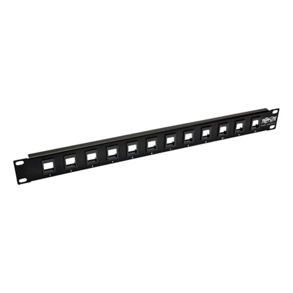 Doomsday 12-Port Keystone Blank Patch Panel for RJ45 Ethernet, USB & HDMI DO841726 - main